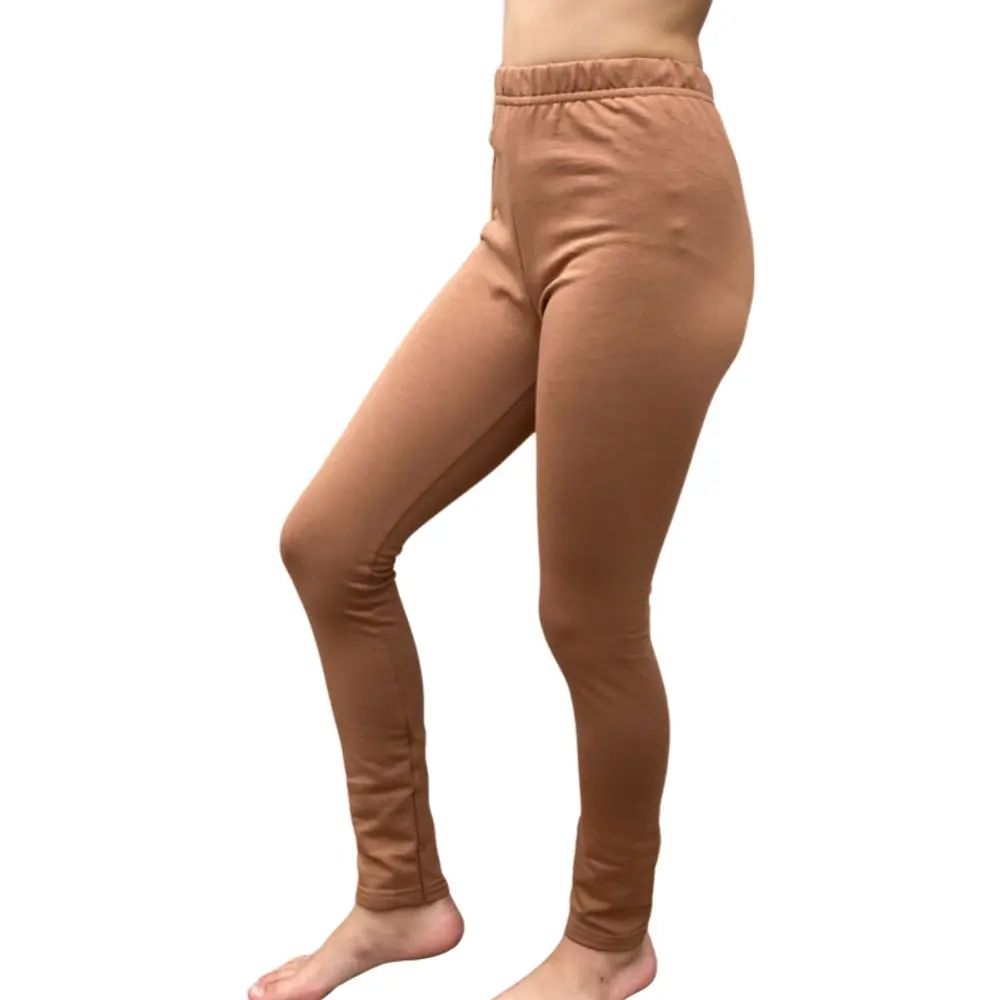 Lily Grey Termo legíny dívčí jednobarevné - skořice