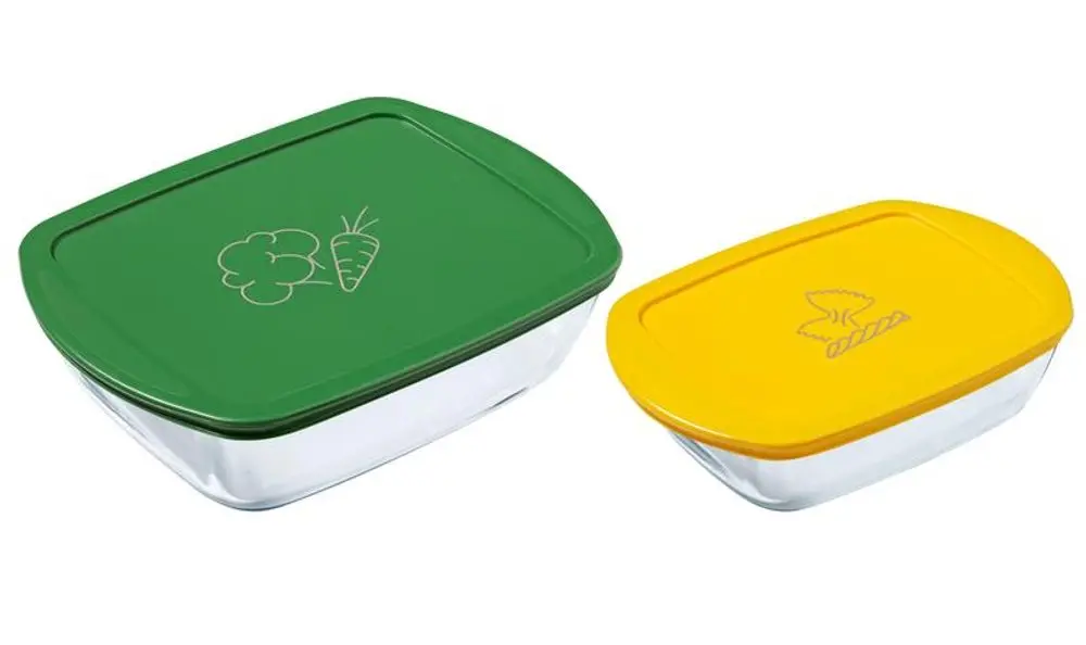 Pyrex SADA OBDÉL. DÓZ PYREX 2KS, 1,2L+2,5L, SKLO