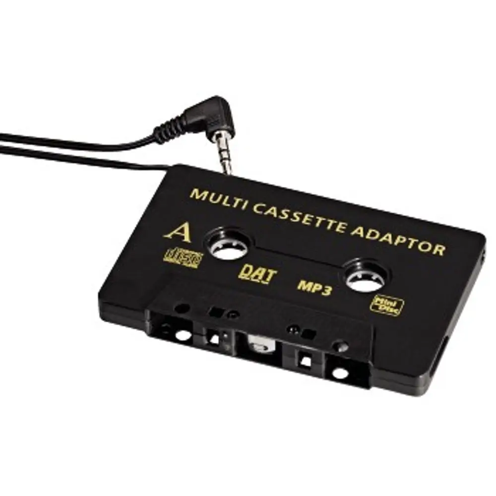 Hama kazetový adaptér do automobilu, pro smartphony, MP3 přehrávače, CD přehrávače, jack 3,5 mm