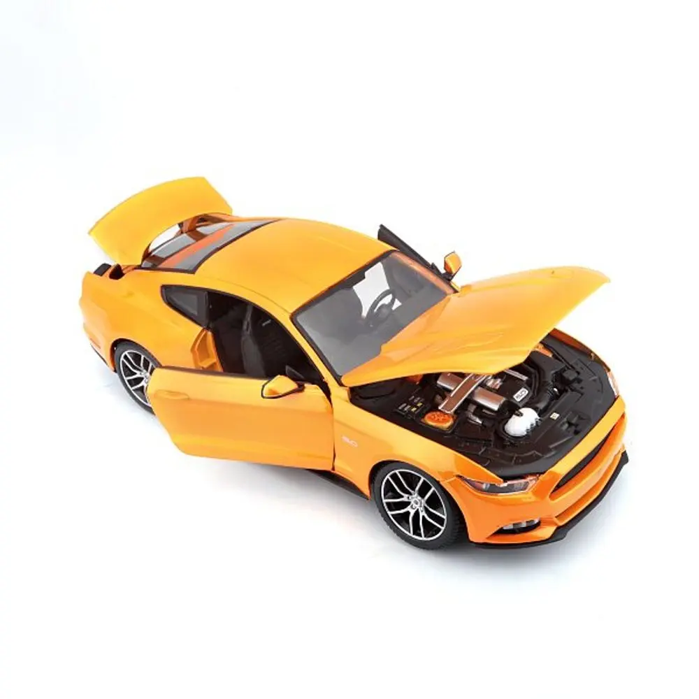 Maisto 2015 Ford Mustang GT, metal oranžová, 1:18