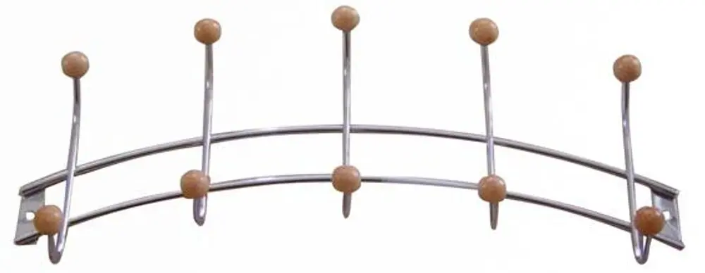TORO věšák 5 háčků 11,5 x 34,5 cm