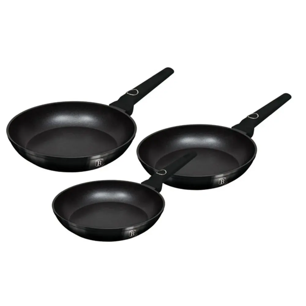 BERLINGERHAUS Sada pánví s titanovým povrchem 3 ks Black Vantage Collection BH-8230