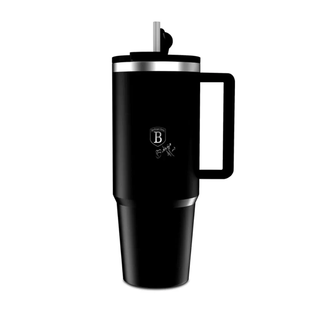 BERLINGERHAUS Termohrnek s dvojitou stěnou BerlingerCup 1 l Matte Black Collection BH-8833