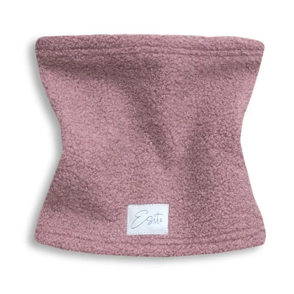 ESITO | Zimní nákrčník Teddy fleece double Cyclamen pink - růžová / 44
