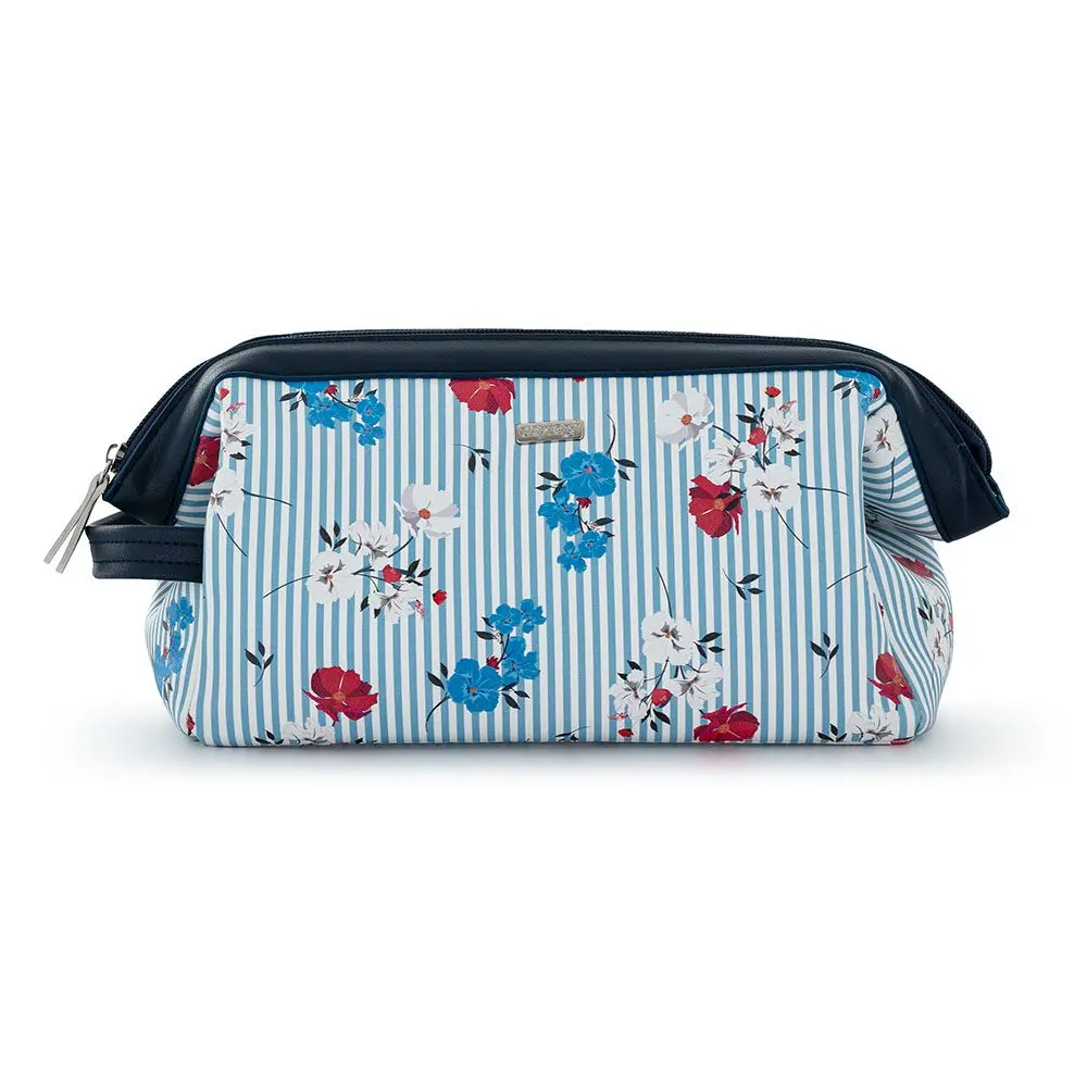 Kosmetická taška OxyLady HOLIDAY - Navy Flowers