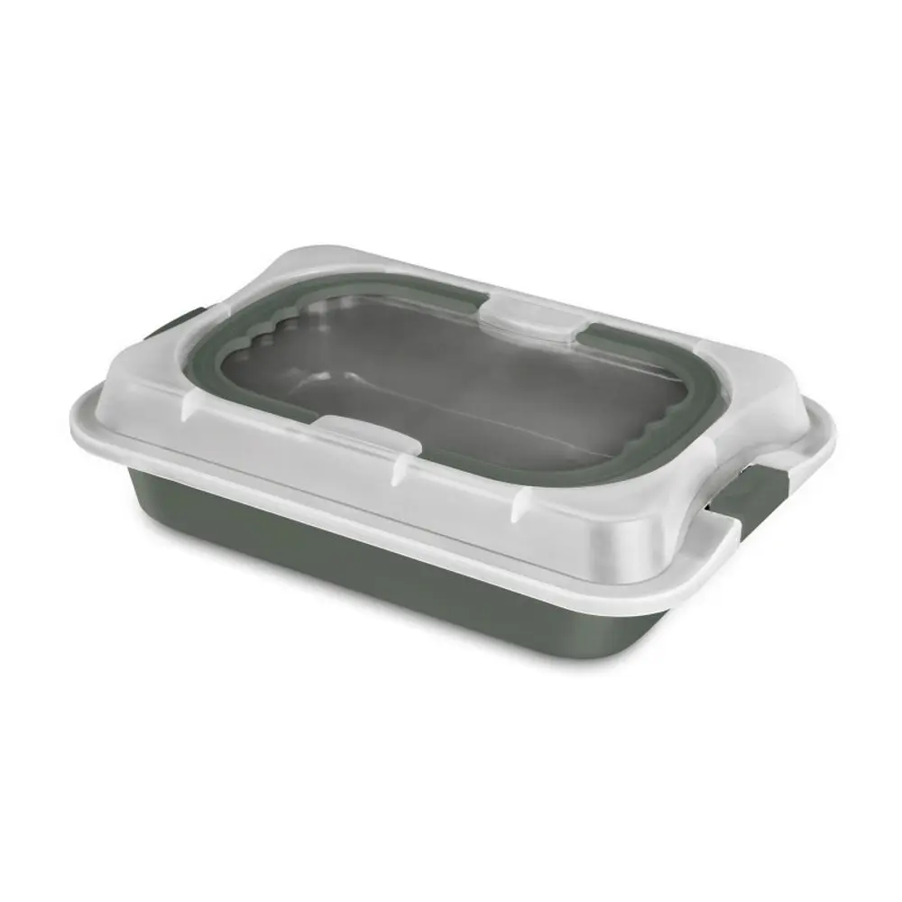 BERLINGERHAUS Plech na pečení s víkem přenosný Matte Green Collection BH-8637