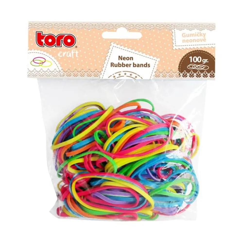 TORO GUMIČKY NEONOVÉ, 100G PRŮMĚR 5CM