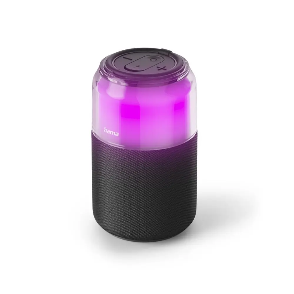 Hama Can Speaker, Bluetooth reproduktor ve tvaru plechovky, 5 W, 4 světelné režimy