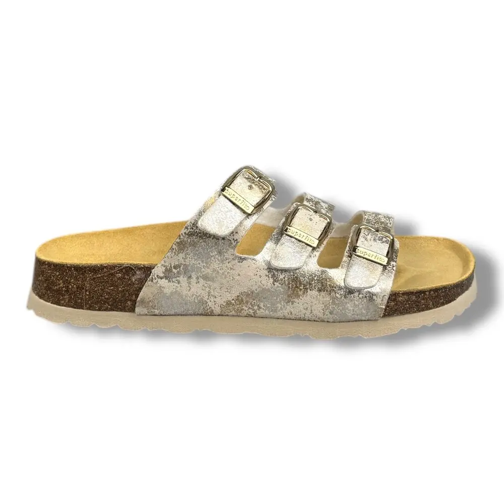 Superfit Dívčí pantofle 1-800113-9710 - Gold/Mehrfarbig - 39
