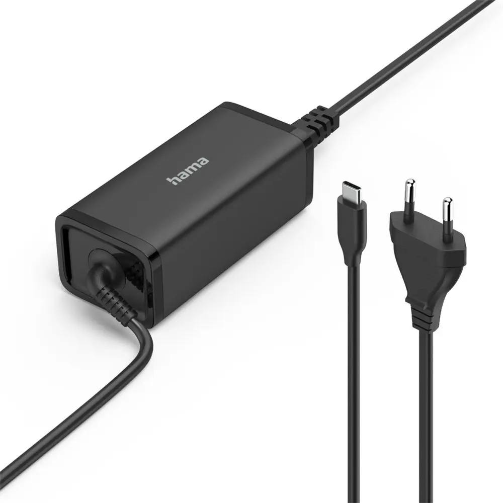 Hama USB-C napájecí zdroj pro notebooky, Power Delivery, GaN, 100 W