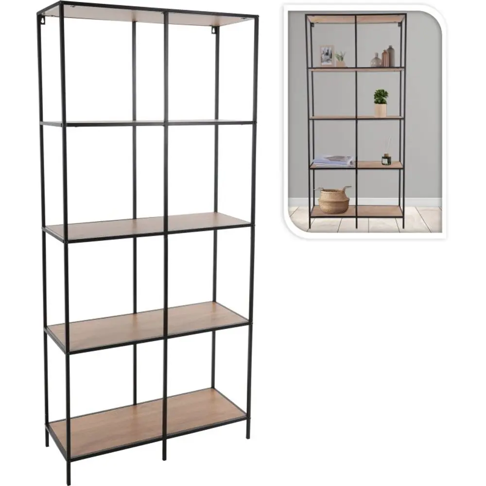 HOMESTYLING Regál s policemi 170x78 cm KO-NB1510160