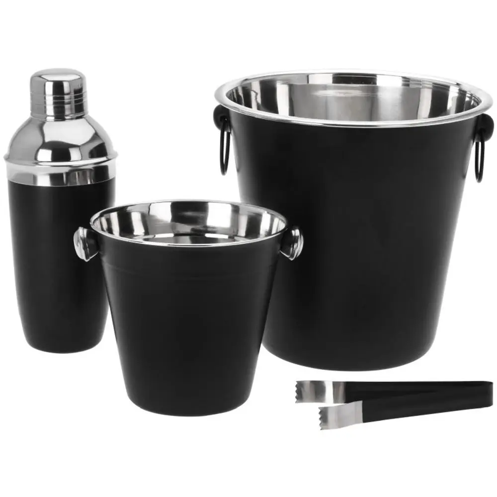 EH Excellent Houseware Barmanská sada, nerezová ocel, 4 prvky, černá černá A12405600