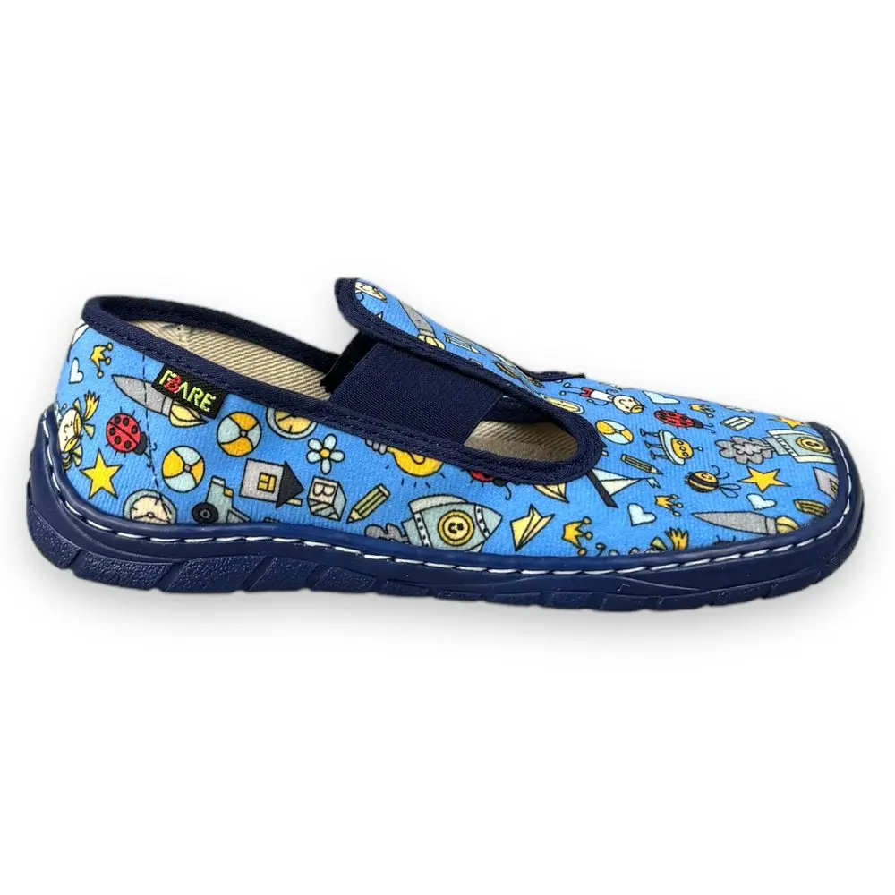 Chlapecké barefoot papuče 5101404, Fare modrá 27 chlapci
