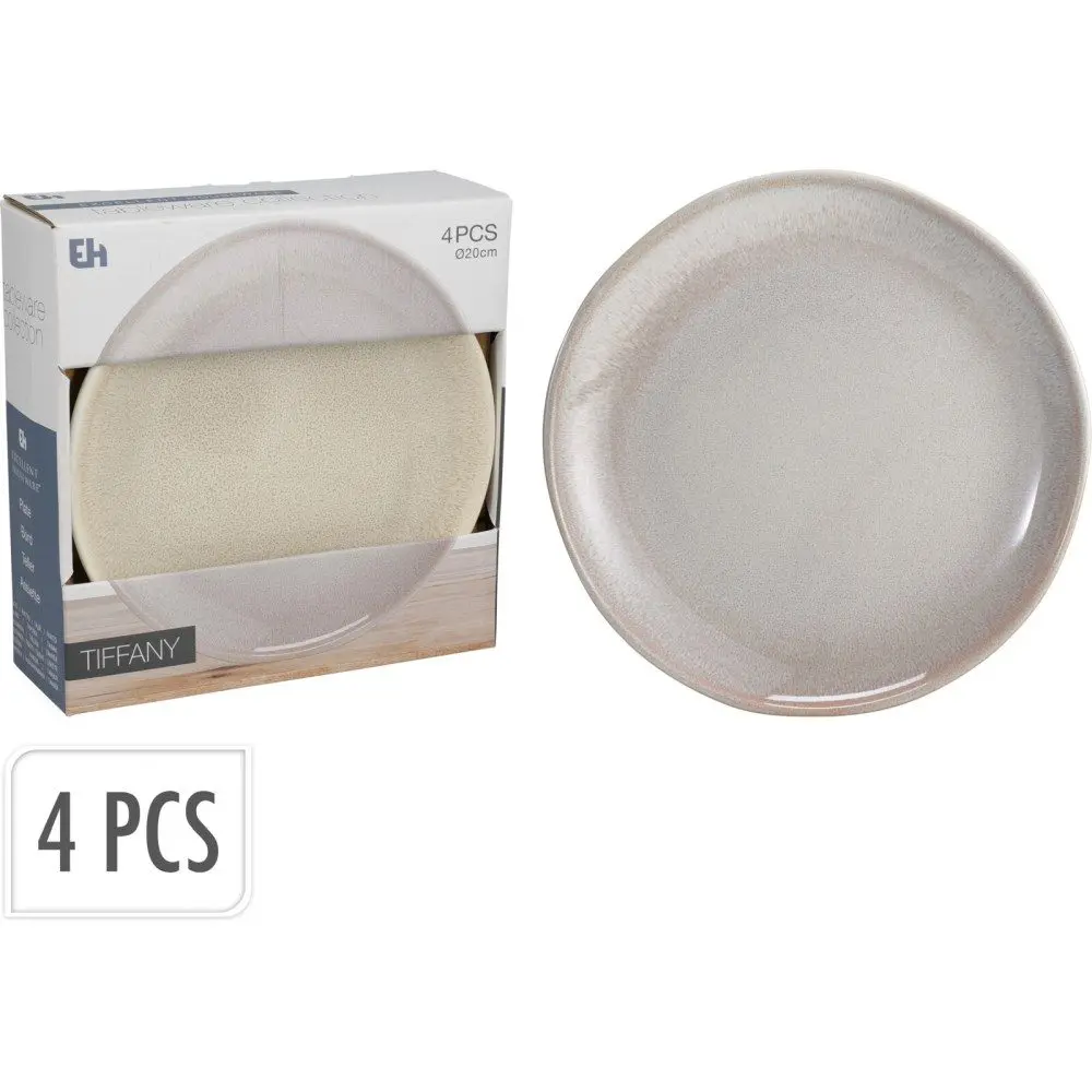 EXCELLENT HOUSEWARE Talíř dezertní sada 4 ks pr. 20 cm béžová KO-Q07000030
