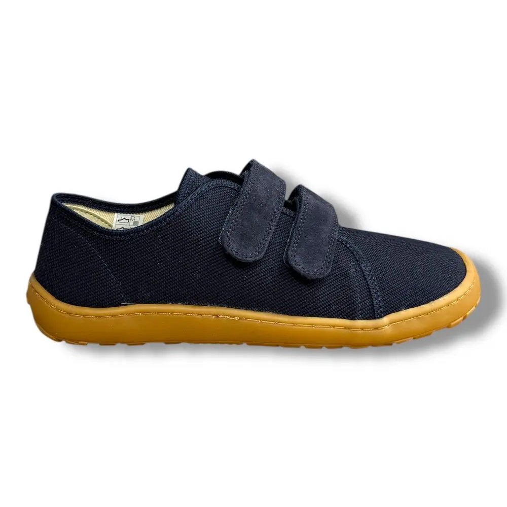 Froddo G1700422 barefoot plátěnky – přezůvky do školy ( Modrá / Dark Blue)