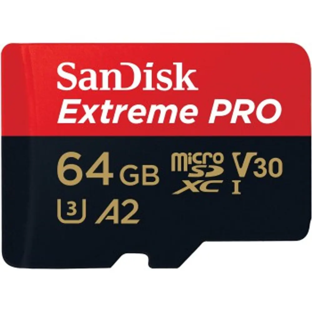 SanDisk Extreme PRO/micro SDXC/64GB/UHS-I U3 / Class 10/+ Adaptér