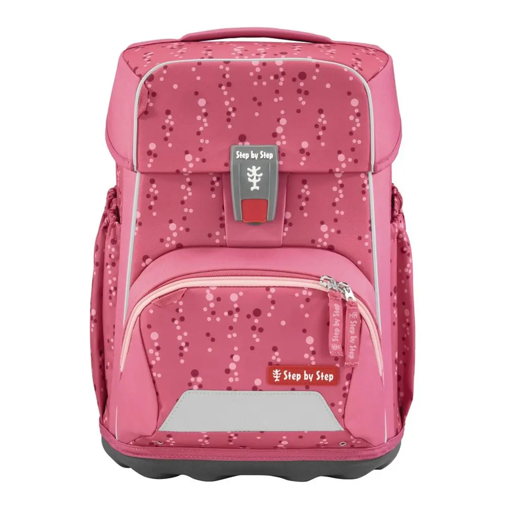 Školní aktovka Step by Step BASIS Pink Bubbles – 4dílný set