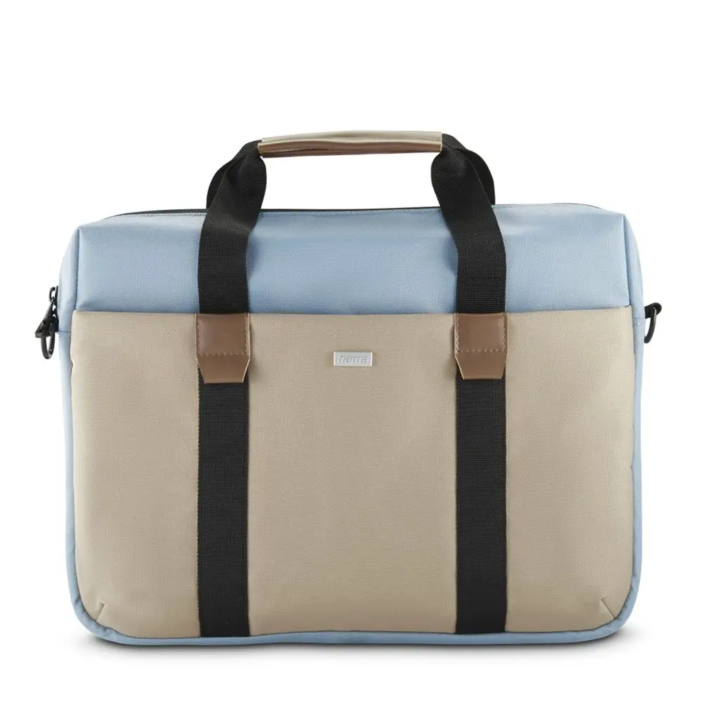 Hama Silvan, brašna na notebook, 34-36 cm (13,3-14,1"), recyklovaný polyester, béžová/světle modrá