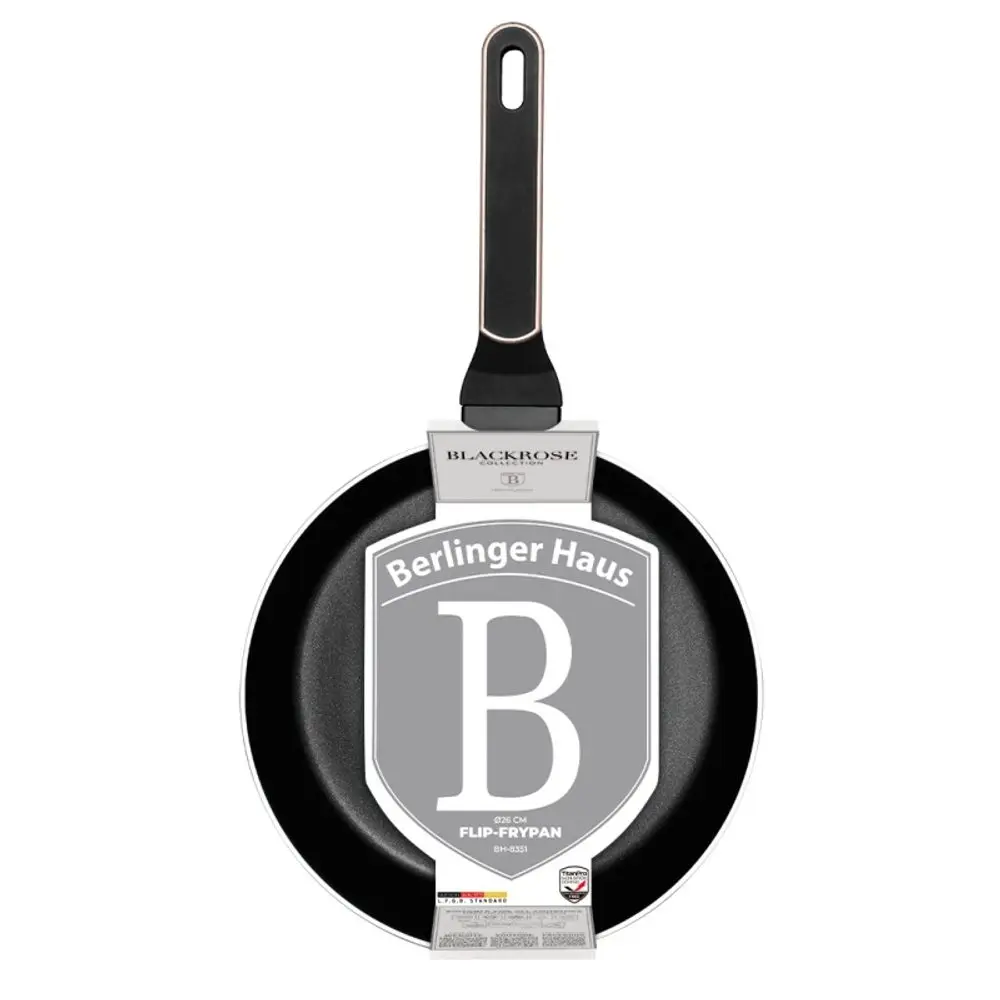 BERLINGERHAUS Pánev prohazovací s titanovým povrchem 26 cm Black Rose Collection BH-8351
