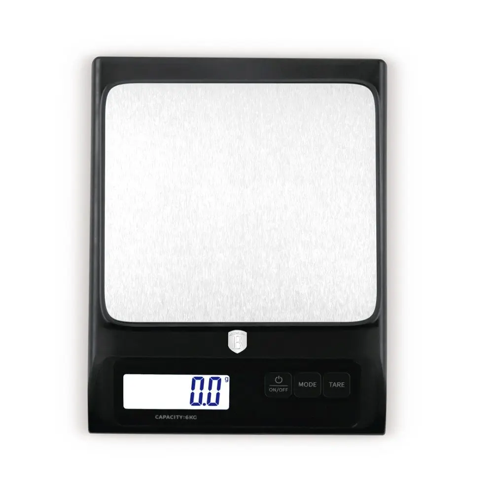 BERLINGERHAUS Kuchyňská váha digitální 6 kg Matte Black Collection BH-9914