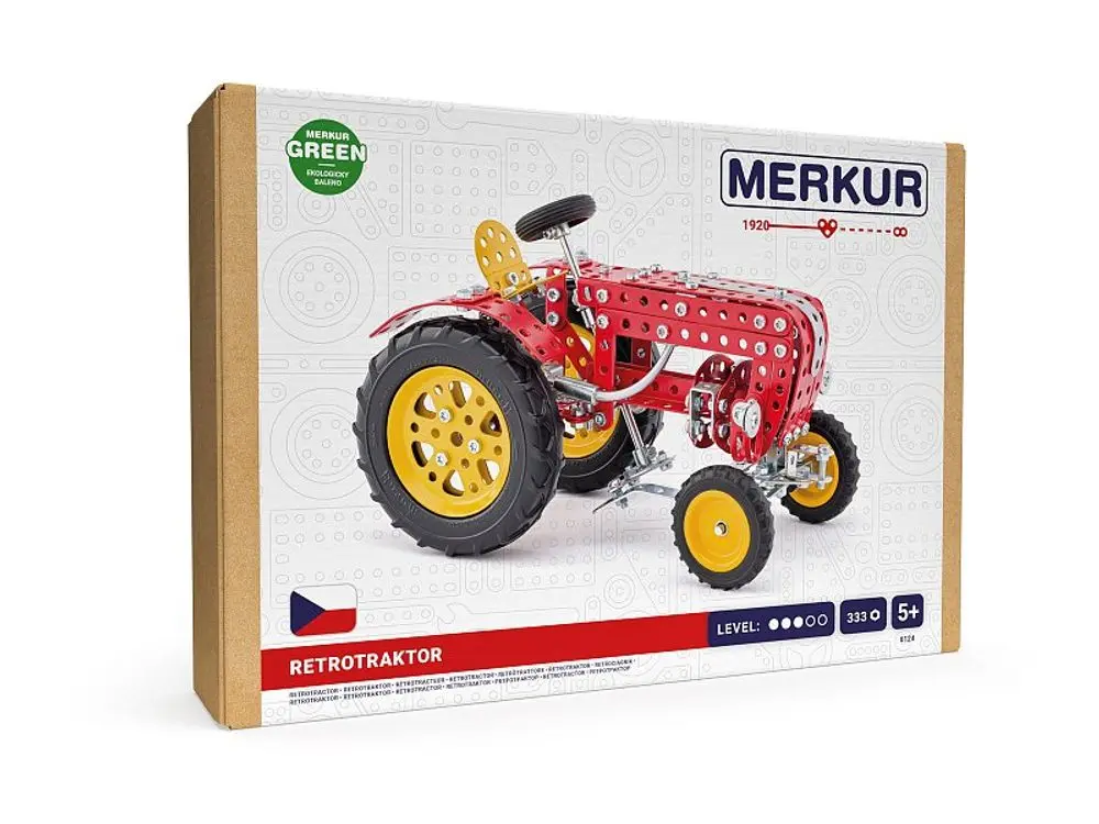 Merkur retrotraktor, 333 dílků