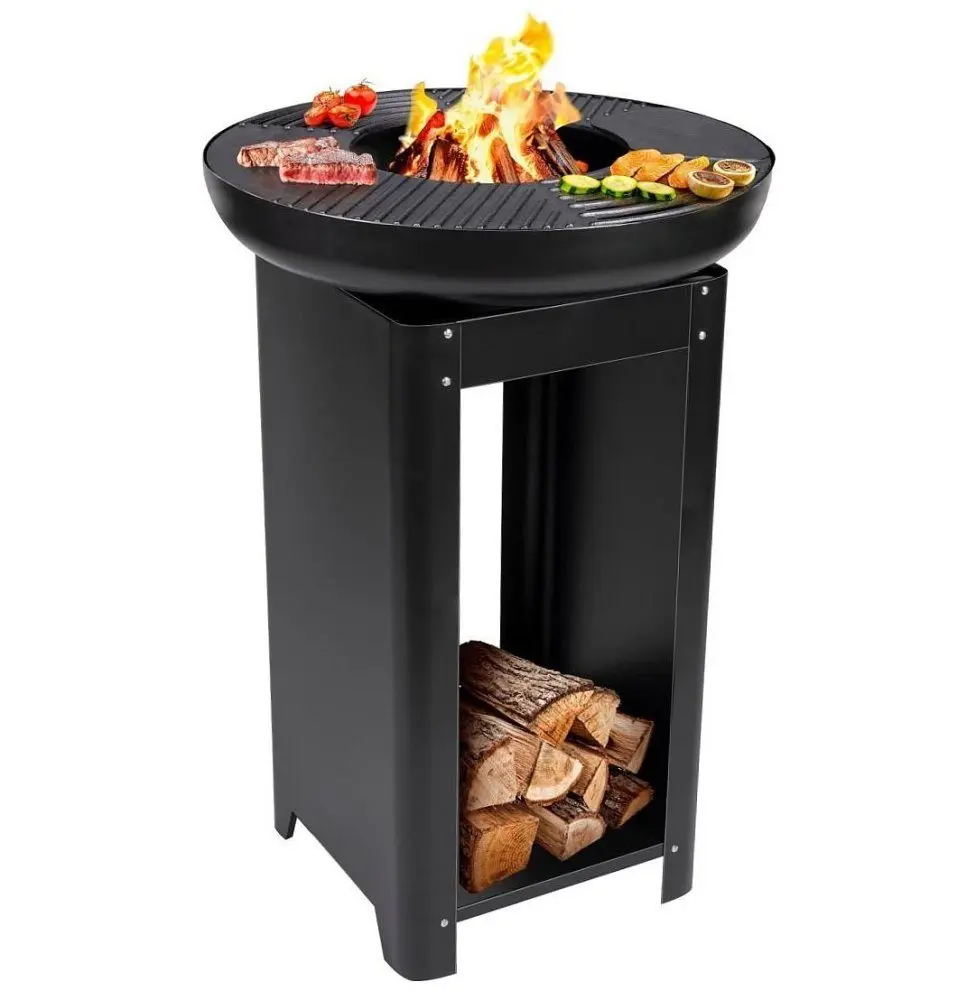 EDCO Přenosné zahradní ohniště s grilem a stojanem TEPPANYAKI ED-229074