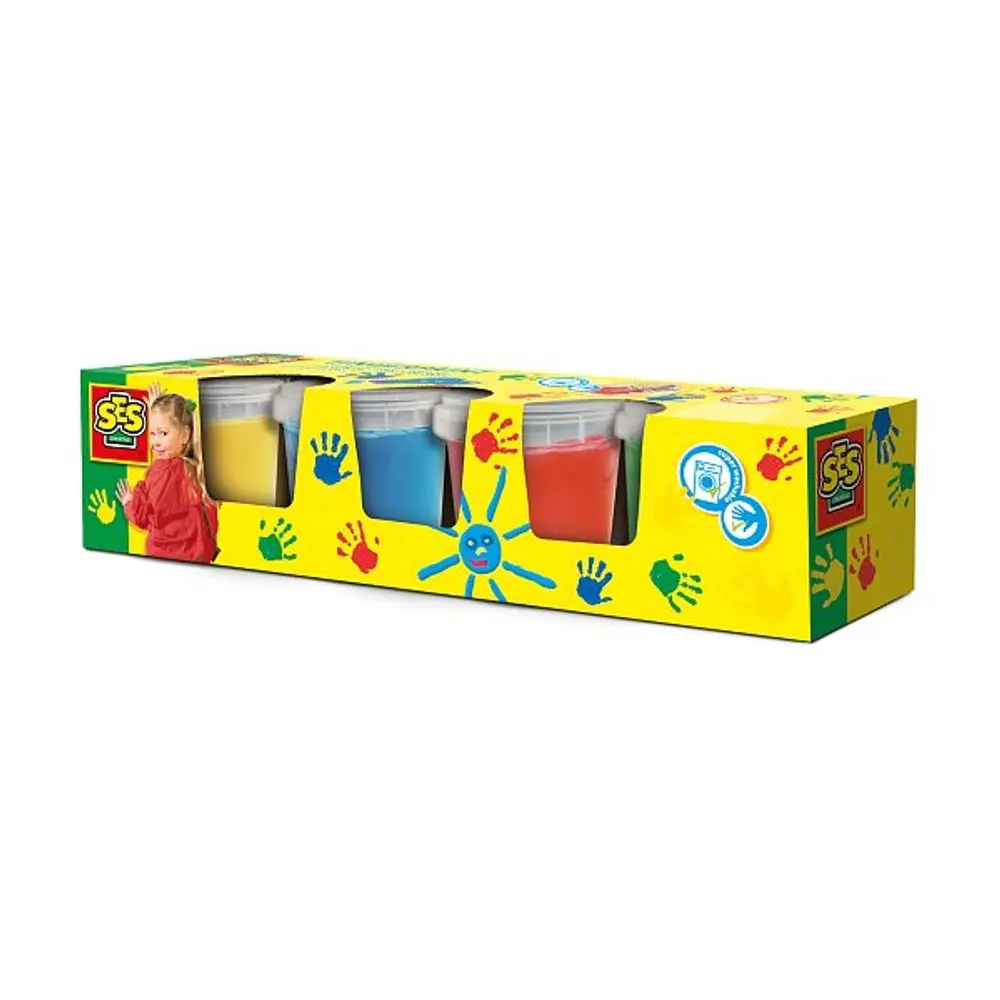 SES Prstové barvy 4x150ml