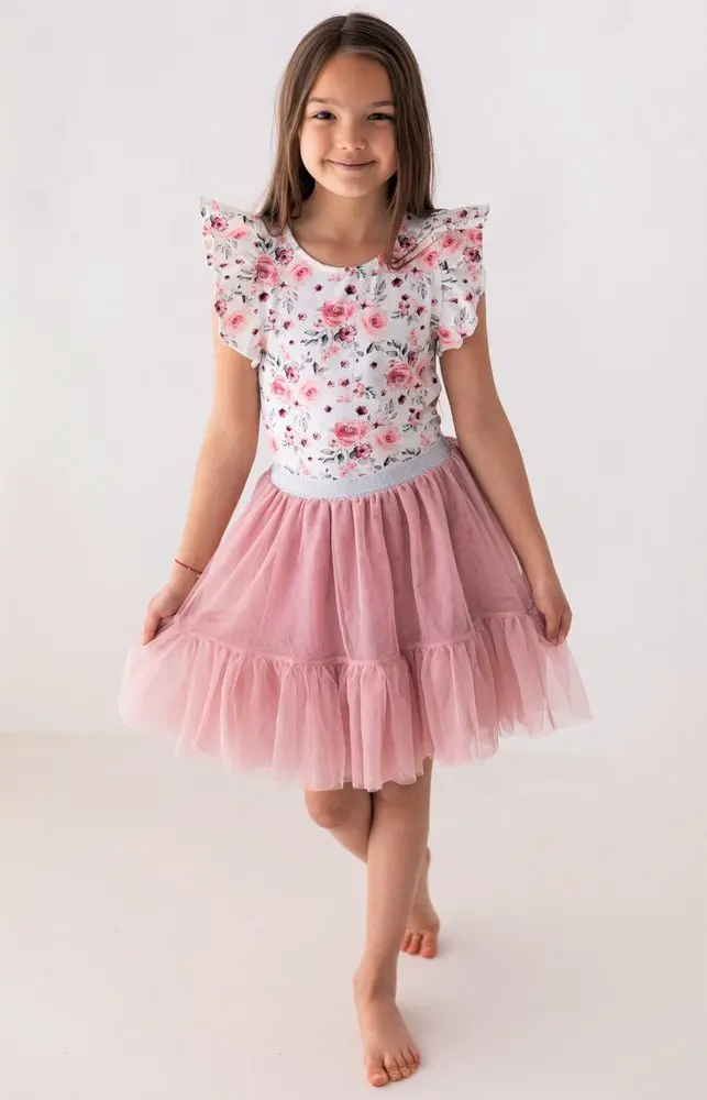 Lily Grey Dívčí sukýnka Princess old pink