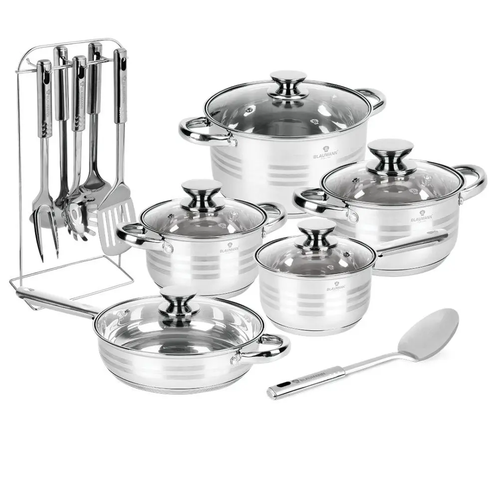 BLAUMANN Sada nádobí nerez 17 ks Jumbo Gourmet Line BL-4119