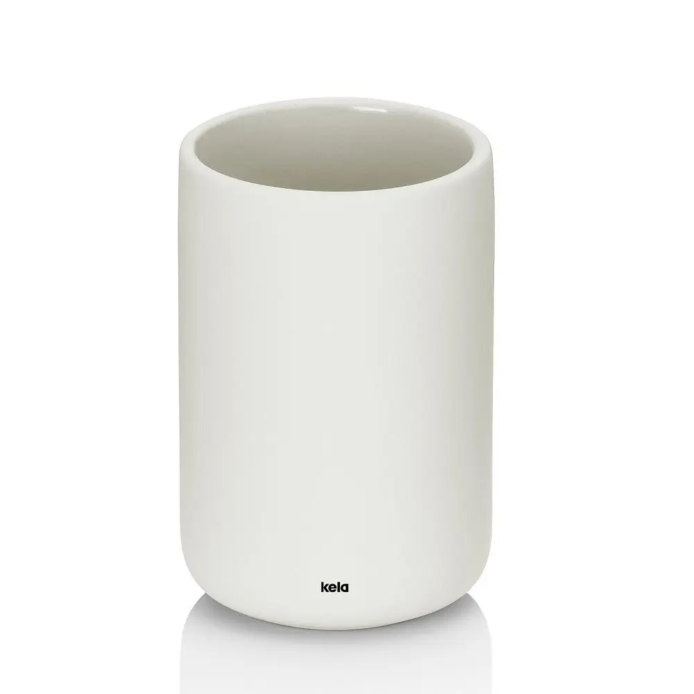 KELA Pohár Sana keramický 11,5 cm bílá KL-24529