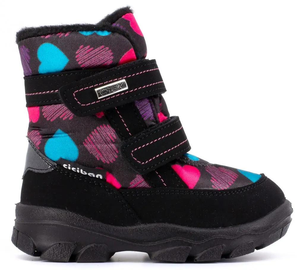 Dětské zimní boty Ciciban Snow BLACK s membránou proti vodě - 22