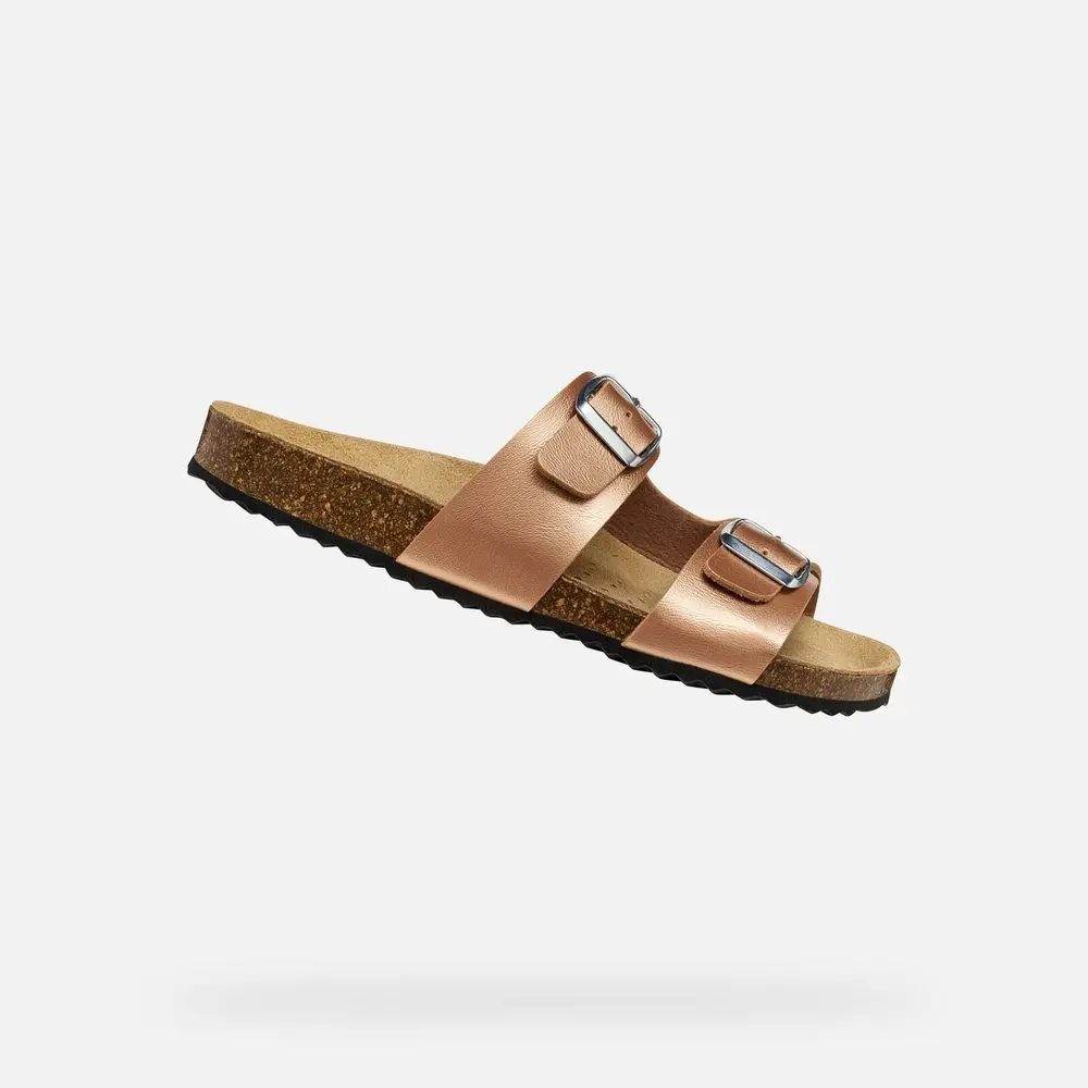 Světle hnědé dámské sandály Geox Brionia - 41