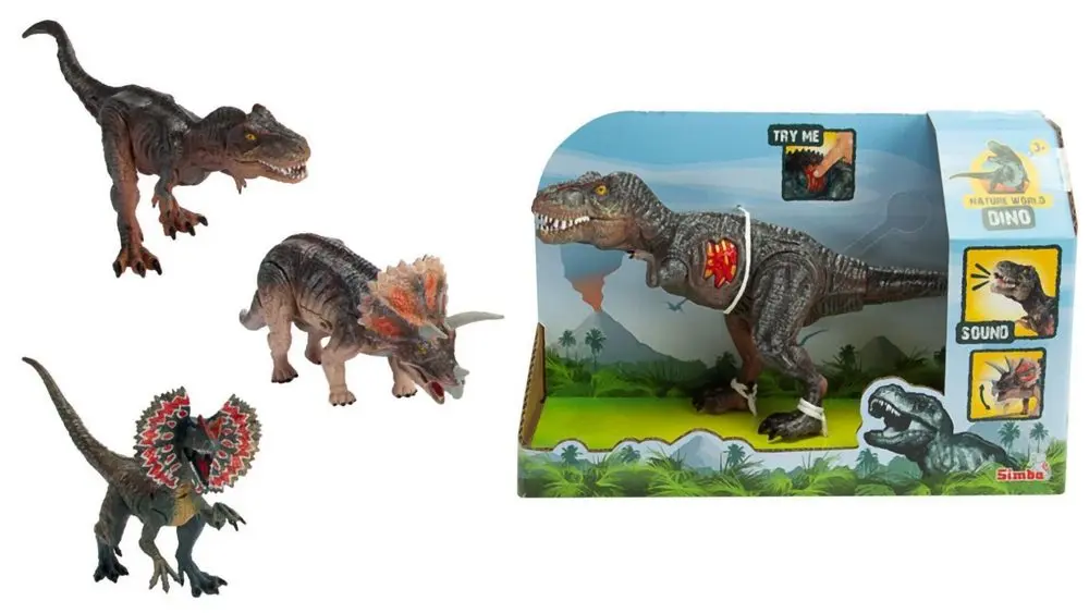 Simba Toys Dinosaurus se zvukem - 3 druhy