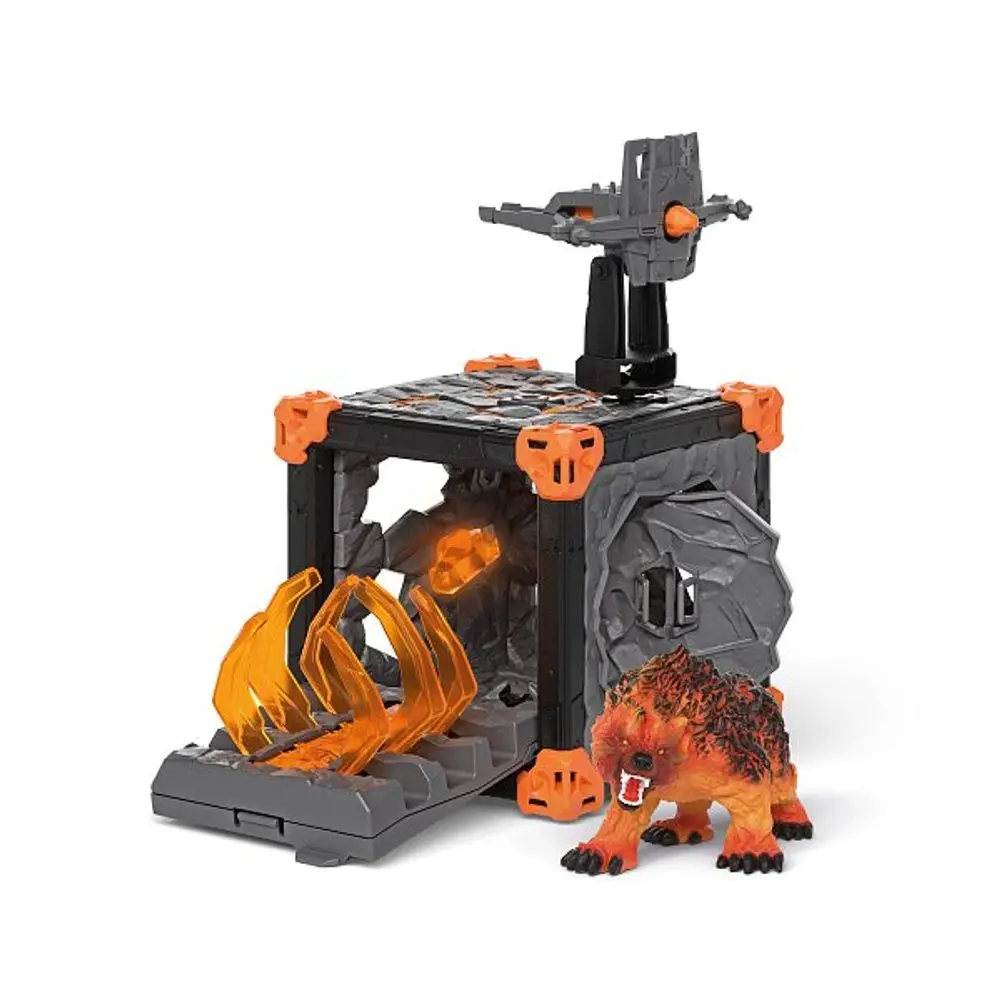 Schleich 42732 bitevní jeskyně lávového medvěda