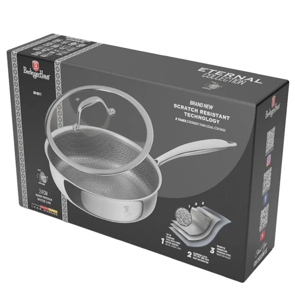 BERLINGERHAUS Pánev hluboká s nepřilnavým povrchem 24 cm Eternal Collection BH-8511