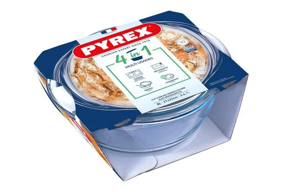 Pyrex MÍSA ZAPÉKACÍ KULATÁ S VÍKEM PYREX 3L SKLO_hamashop
