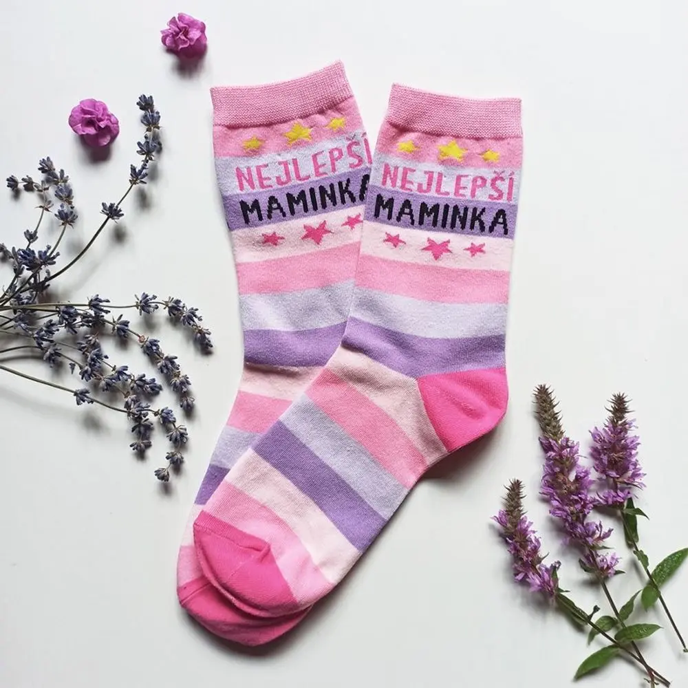 Vtipné ponožky - Nejlepší maminka - 35-38
