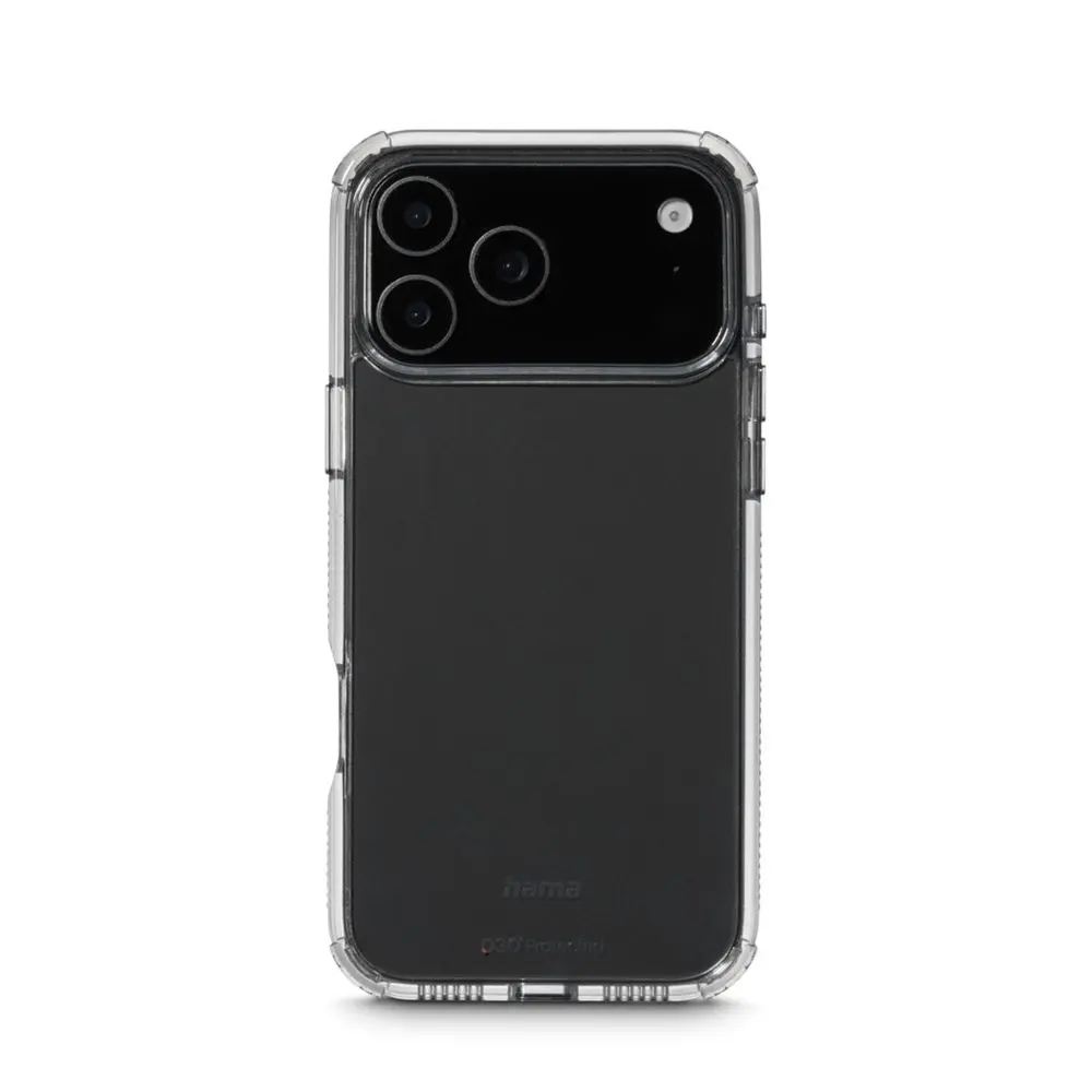 Hama Extreme Protect, kryt pro Apple iPhone 17 Pro Max, materiál D3O®, nežloutne, průhledný