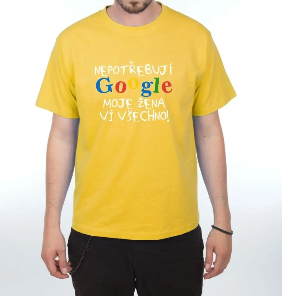 Tričko - Google - XXXL žlutá