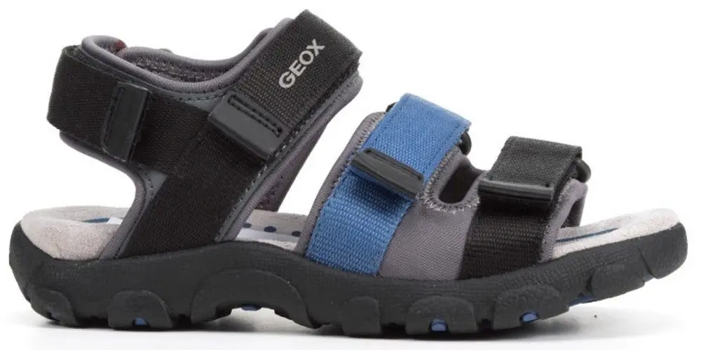 Sandály GEOX JR SANDAL STRADA BLACK/BLUE
