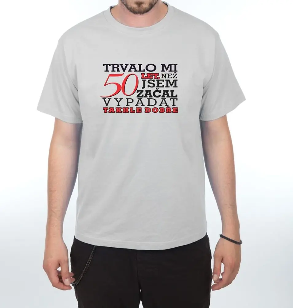 Tričko - Trvalo mi 50 let - 3XL  šedá