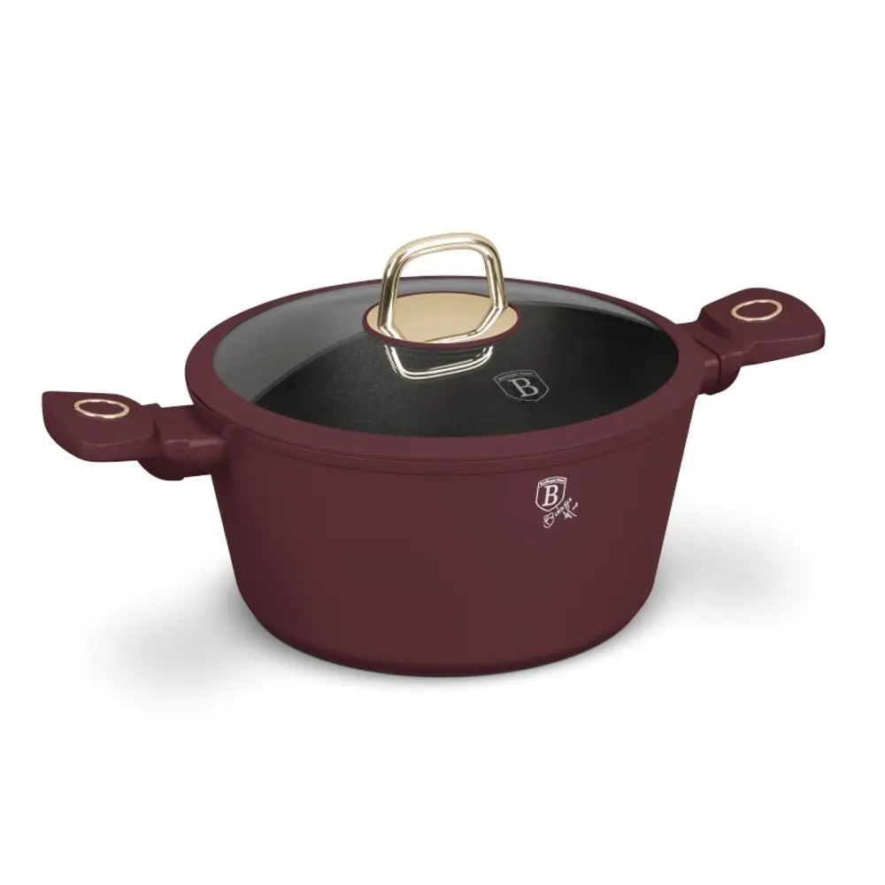 BERLINGER HAUS - Hrnec a skleněná poklice 24cm Leonardo