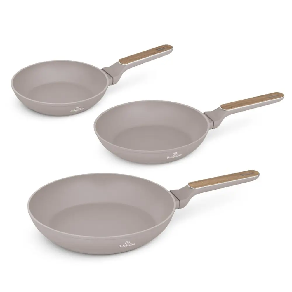 BERLINGERHAUS Sada pánví s titanovým povrchem 3 ks Taupe Nordic Collection BH-8341