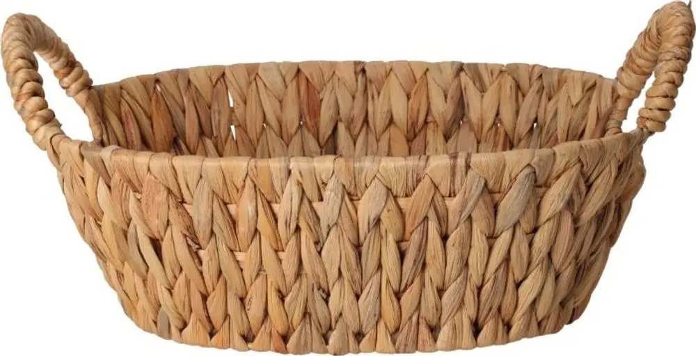 Home Styling Collection Košík na chleb z vodního hyacintu, s držáky hnědý