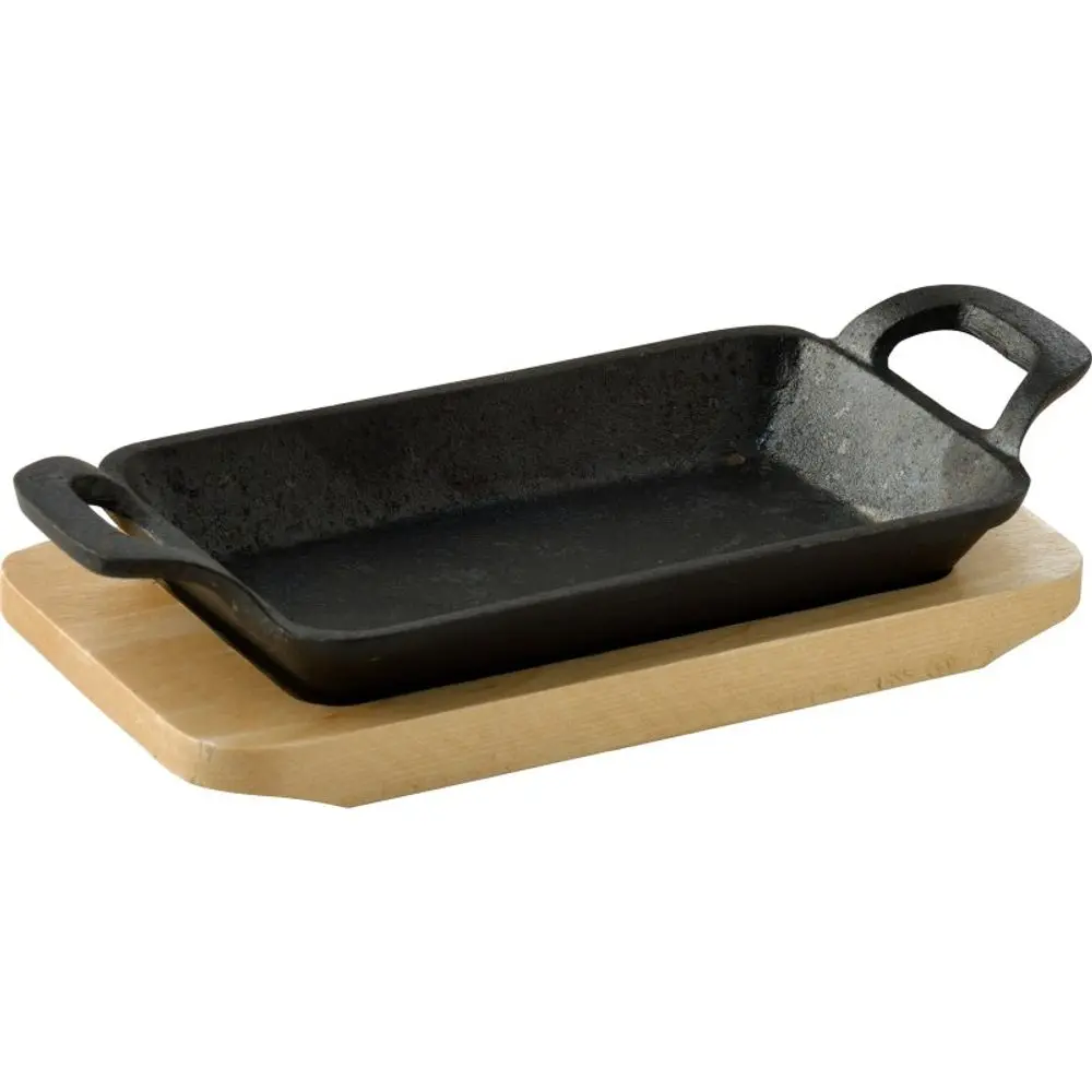 MASTERPRO Pekáč litinový s podstavcem COOK & SHARE 17x10x2,5 cm černá BGMP-3807-4