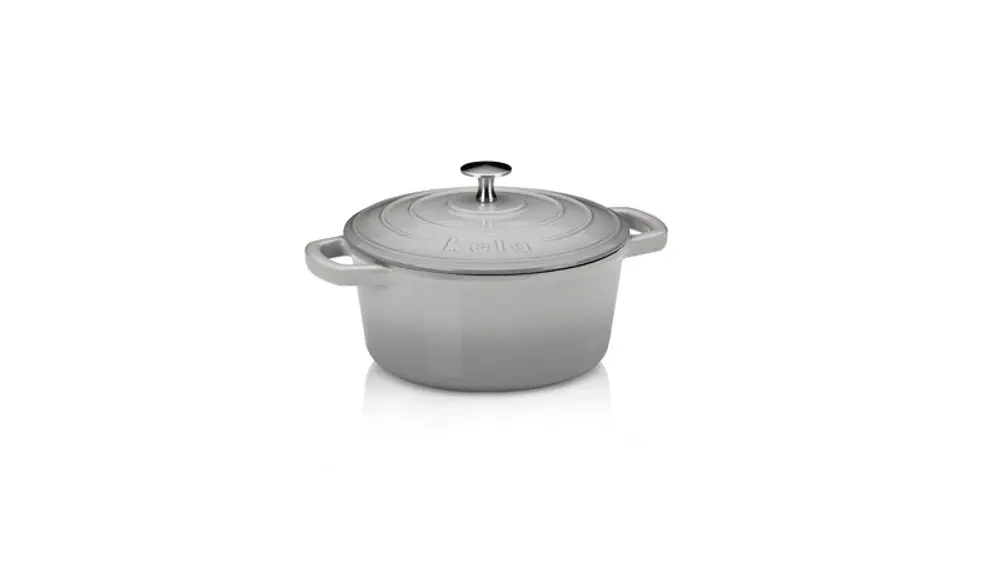 KELA Pekáč litinový s poklicí CALIDO 21 cm šedá KL-12605