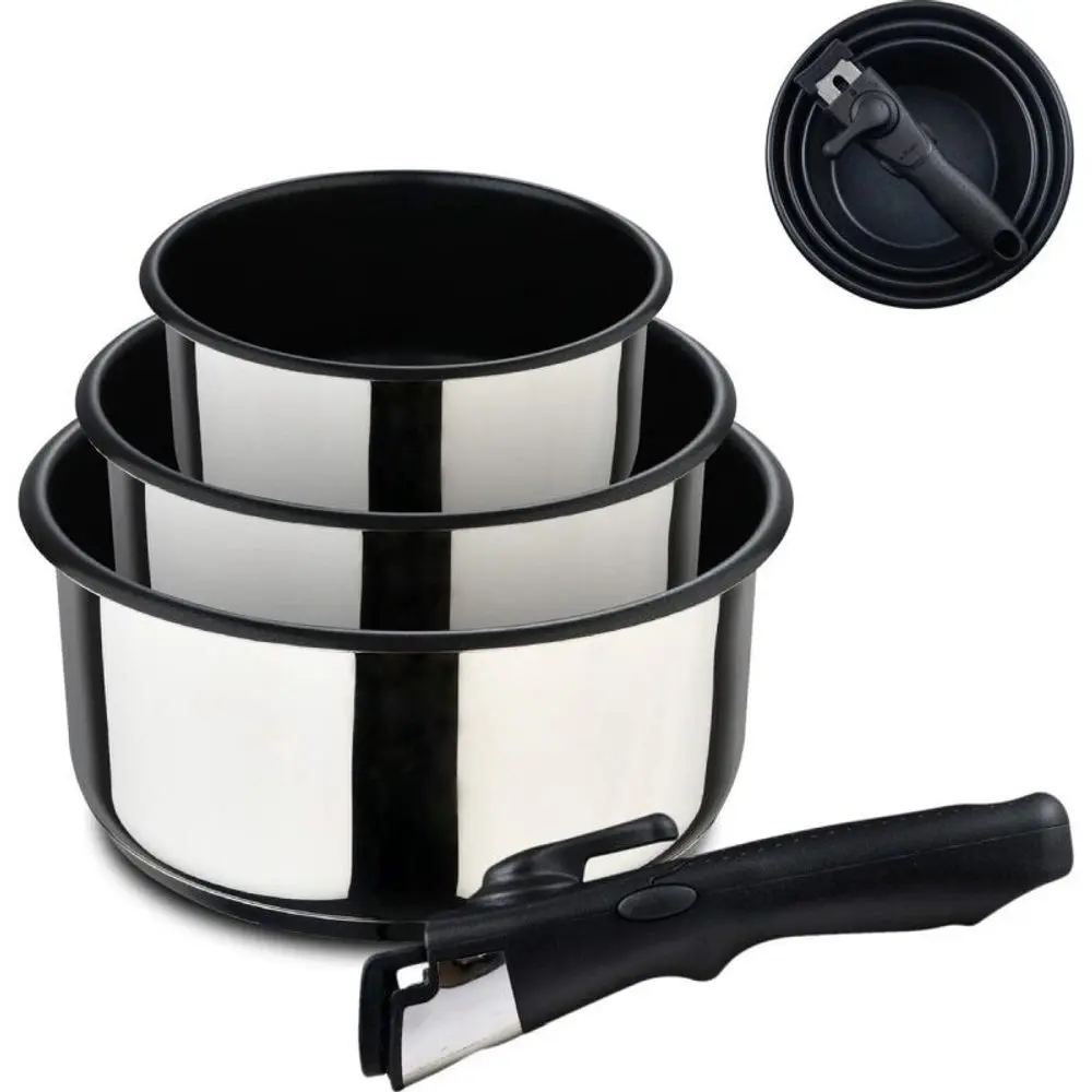 BERGNER Sada hrnců nerez s nepřilnavým povrchem Click&Cook 3 ks 16, 18, 20 cm BG-32293-MM