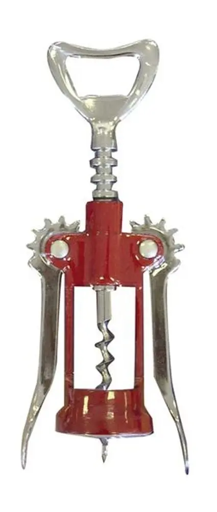 TORO Vývrtka červená lakovaná s křídly, 17cm x 4, 5 cm_hamashop