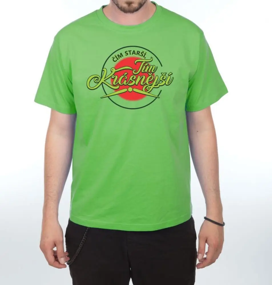 Tričko - Čím starší - XL kiwi