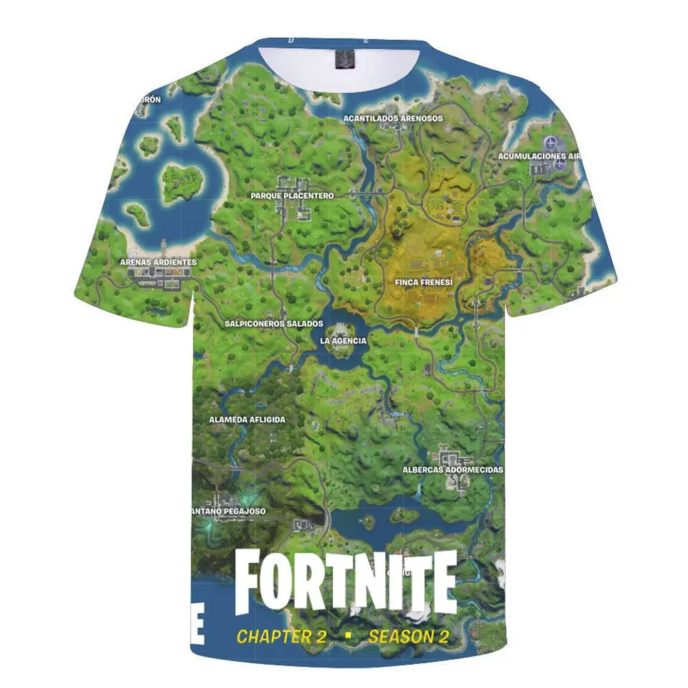 Triko FORTNITE MAPS CHAPTER 2 SEZON 2 -